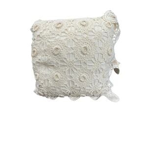 Set Of 2 vintage crochet pillows ,Victorian, PLZ READ, Needs Repair,Final Sale